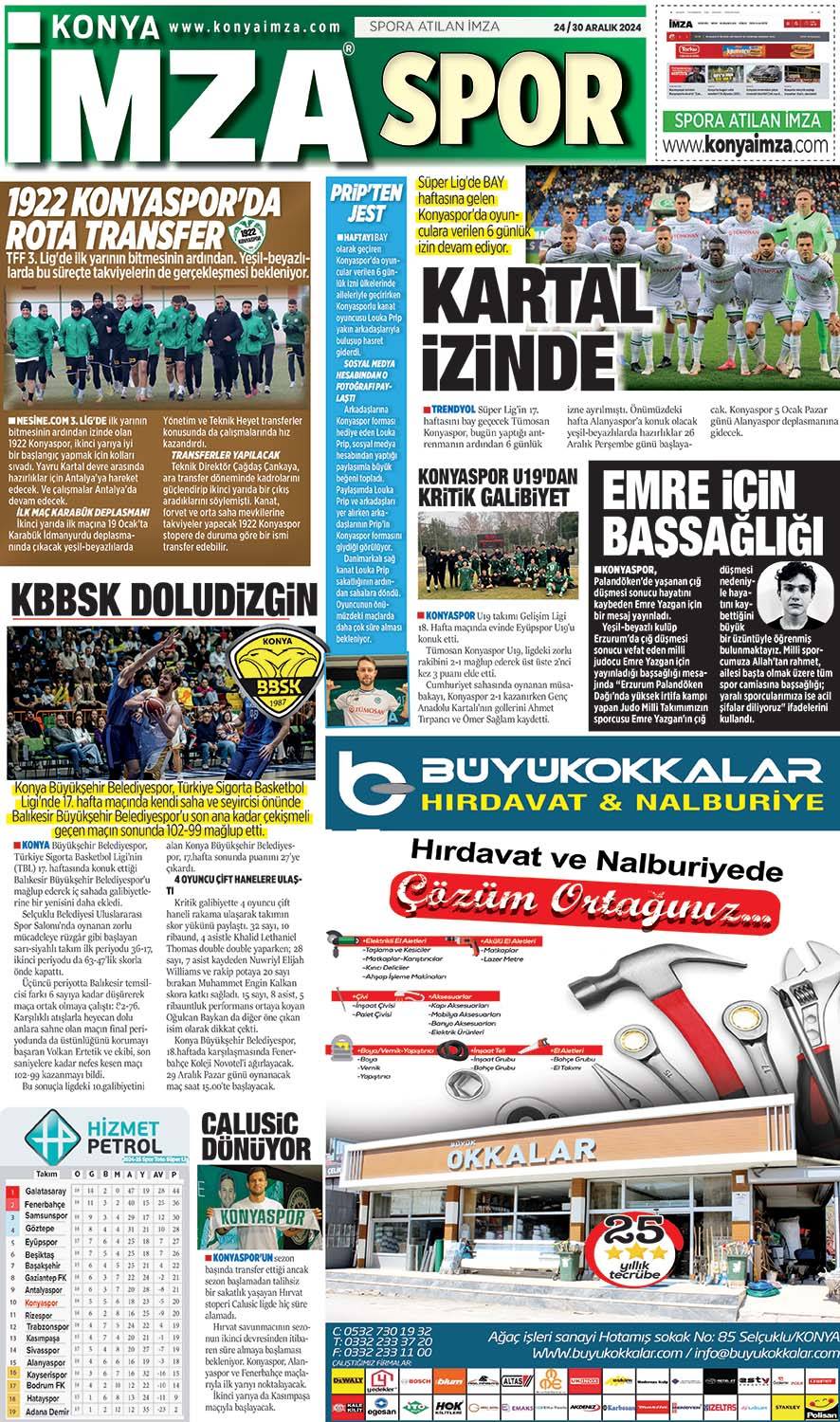 Konya İmza E-GAZETE 24/30 Aralık 2024- Konya gazete oku - Yerel gazete oku 12